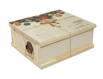 Коробка стилизованная под почтовую посылку