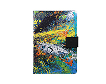 Ежедневник А5+ с полноцветной печатью в твёрдой обложке с хлястиком на магните